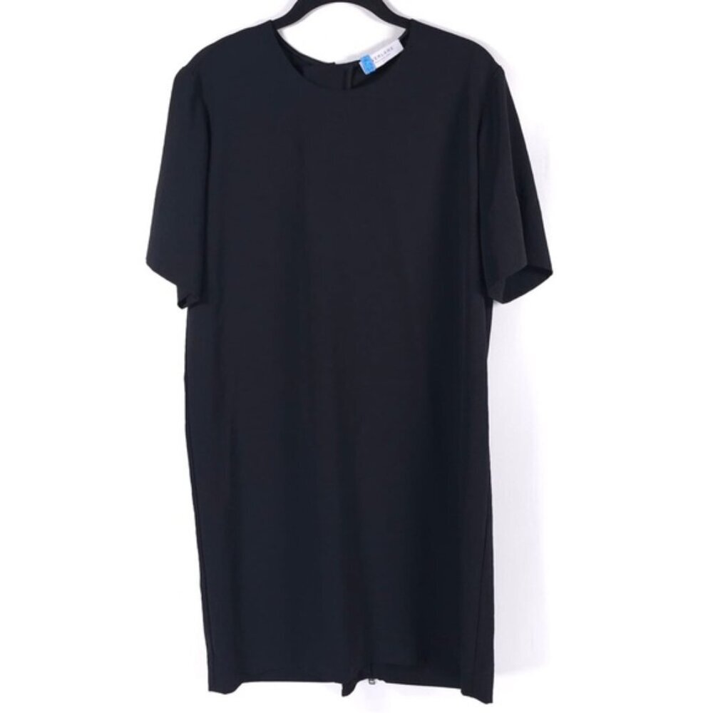 EVERLANE Japanese GoWeave Full Back Zip SS Shift Dress TRIACETATE Size 2